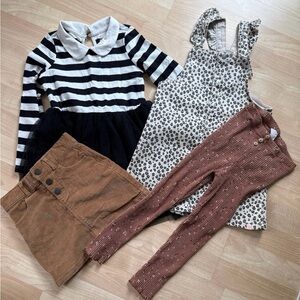 4T Bundle Mixed Brands (Dress, Jumper, Leggings, Skirt)